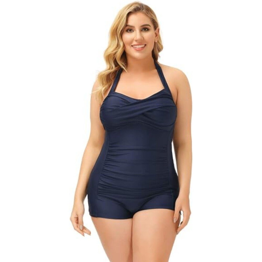 Navy Blue One Piece Swimsuit 5XL NEW